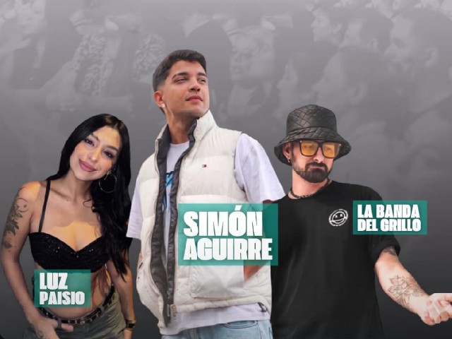 Aniversario de Bombero Voluntario con Luz Paisio, Simón Aguirre y La Banda del Grillo 