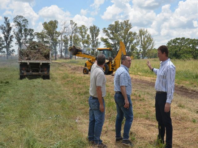 El intendente supervisó el inicio de los trabajos de apertura de Av. Libertador (N)