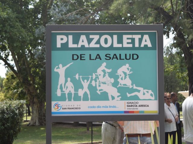 Se inauguró la Plazoleta de la Salud en la Plaza General Paz