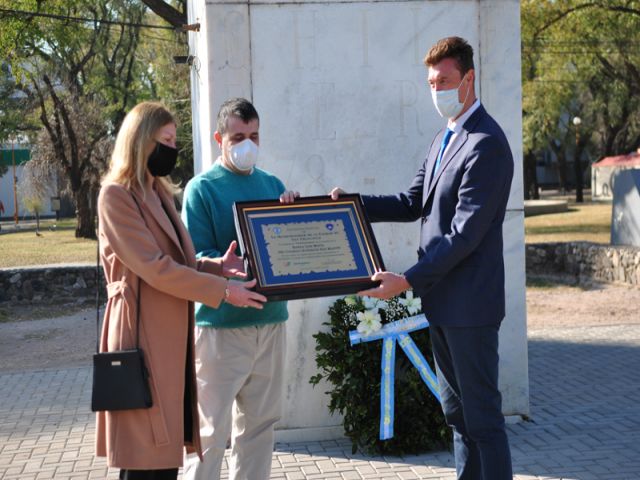 El intendente García Aresca encabezó el acto en homenaje al Padre de la Patria, Gral. Don José de San Martín