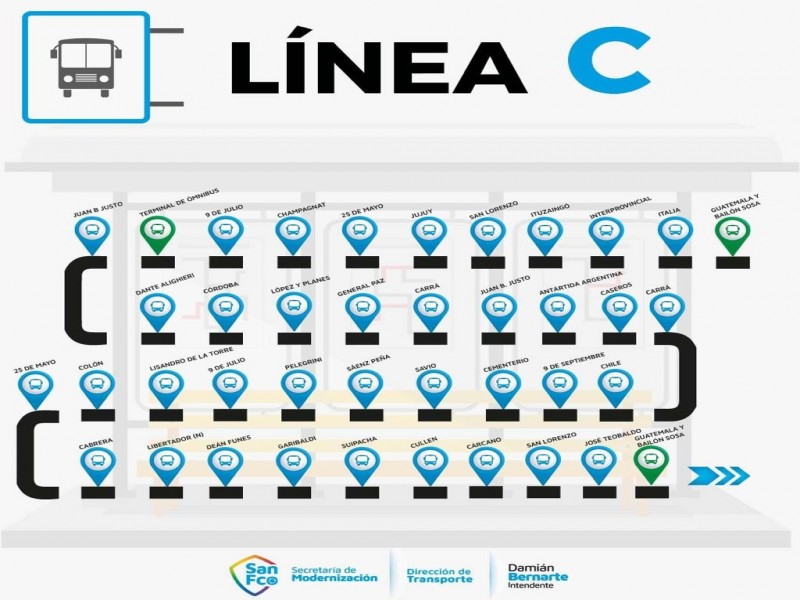 Transporte Urbano de Pasajeros retoma frecuencia horaria habitual