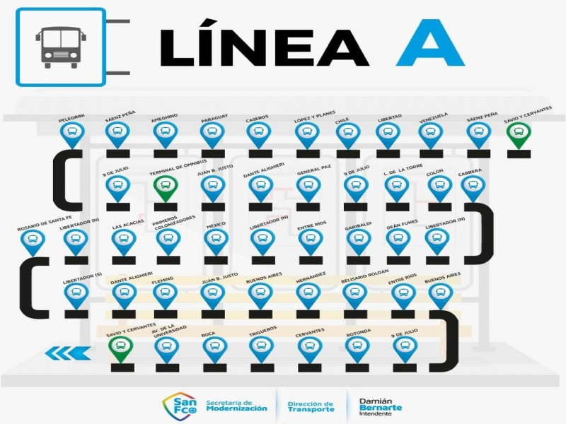 Transporte Urbano de Pasajeros retoma frecuencia horaria habitual