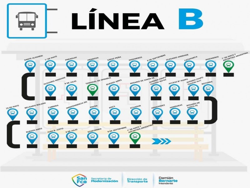 Transporte Urbano de Pasajeros retoma frecuencia horaria habitual