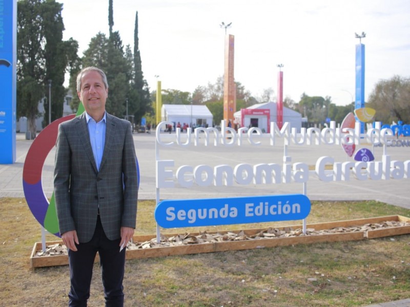 Bernarte participó de la segunda edición de la Cumbre Mundial de Economía Circular