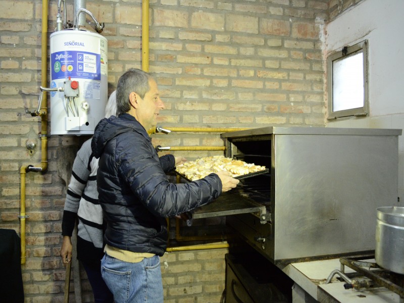 El gas natural llegó al comedor La Virgencita