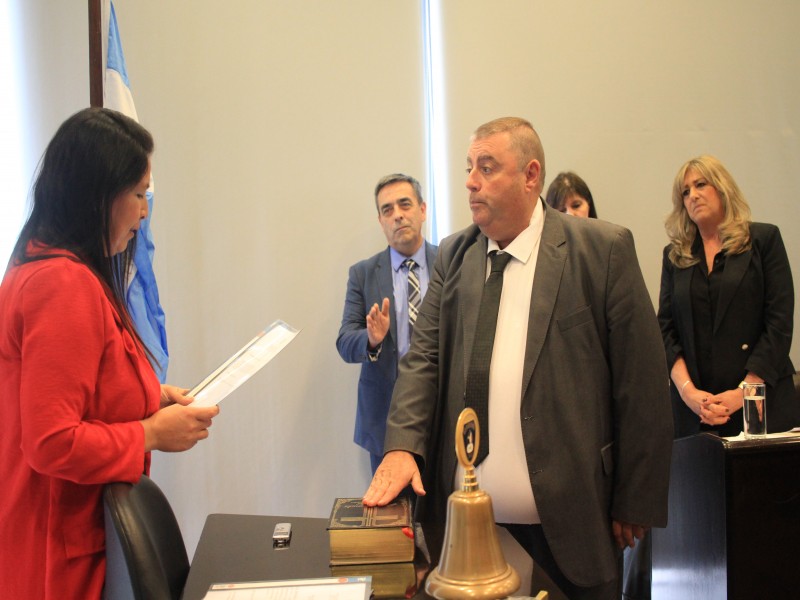 El actual Presidente del Honorable Concejo Deliberante Gustavo Klein, asumió el cargo del Ejecutivo Municipal