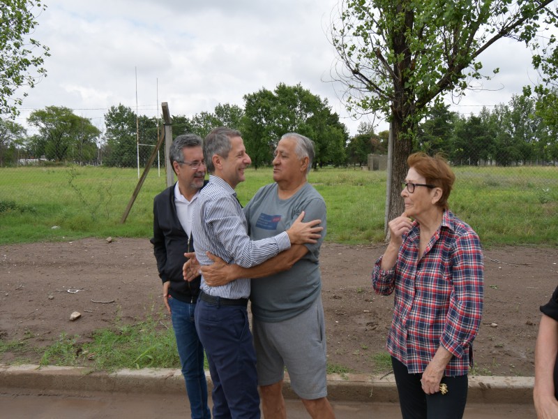 Bernarte inauguró obras de pavimentación en Bº Roque Sáenz Peña
