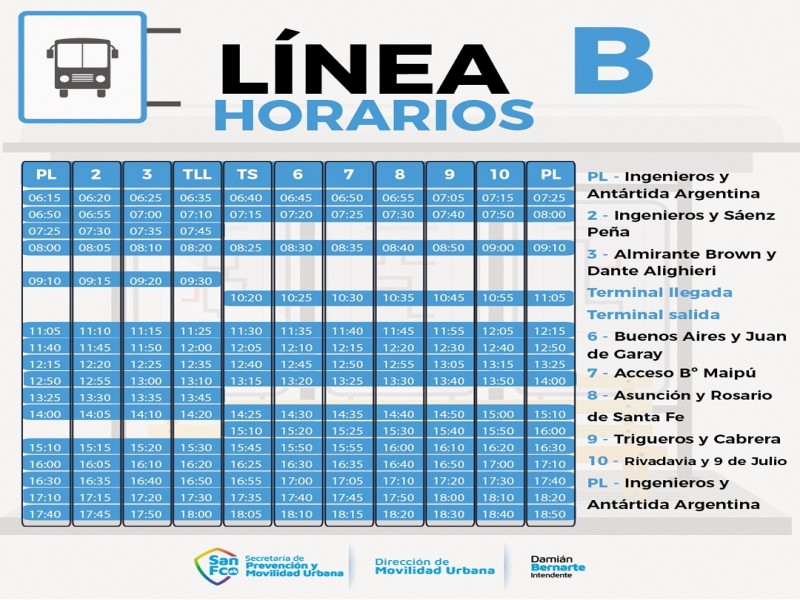 Se retoma los horarios normales del servicio Urbano de Pasajeros