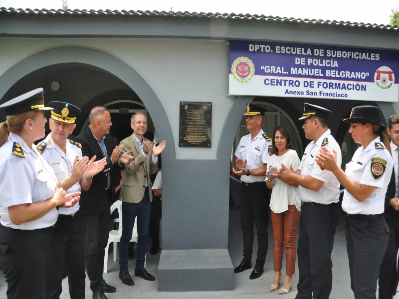 Bernarte participó de la inauguración de la nueva sede de la Escuela de Suboficiales de Policía “Gral. Manuel Belgrano”