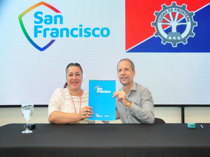 Los municipios de San Francisco y Frontera firmaron un convenio para obras conjuntas