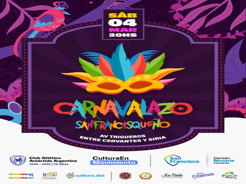 Por segundo año consecutivo se realiza el Carnavalazo Sanfrancisqueño