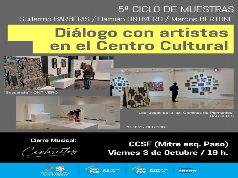 DIÁLOGO CON ARTISTAS EN EL CENTRO CULTURAL