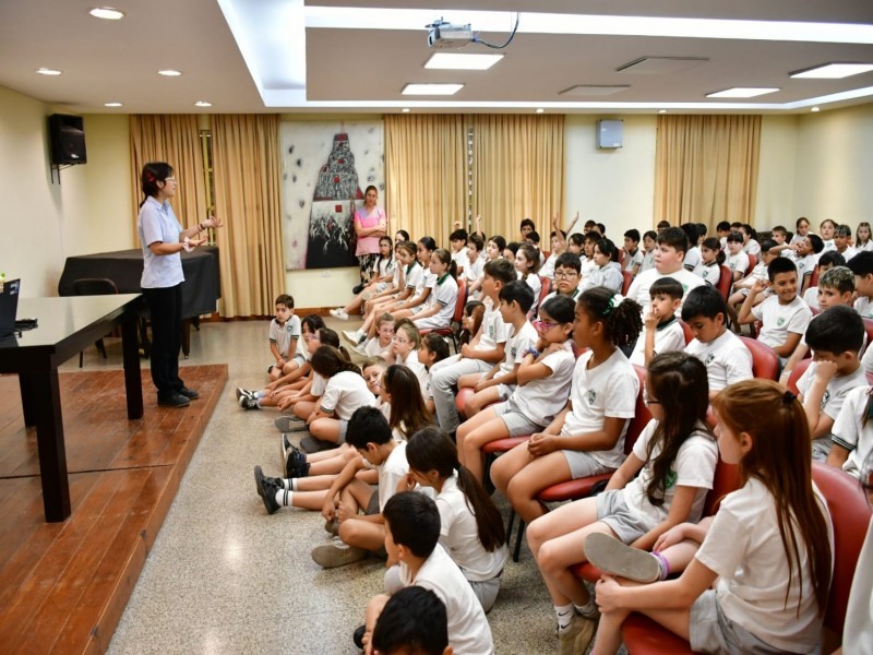 Casi 500 niños de la Escuela Normal participaron de una Jornada de Educación Vial